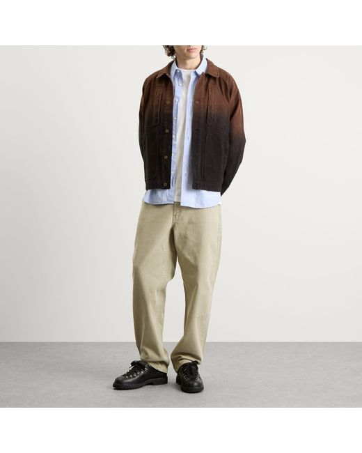Dime Brown Dipped Chore Jacket for men