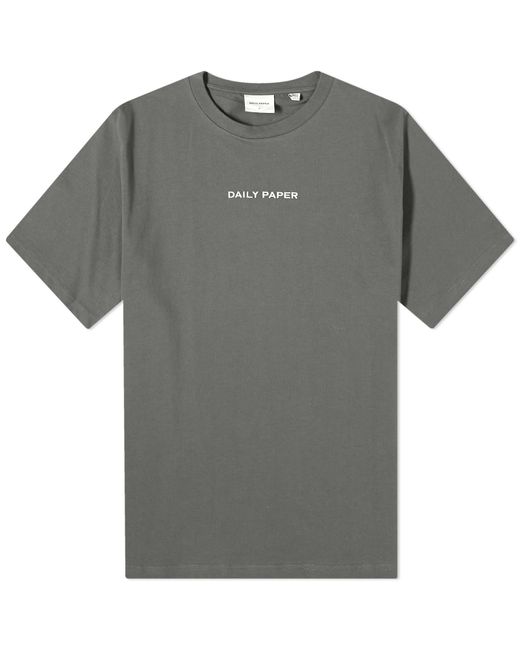 Daily Paper Gray Logotype Short Sleeve T-Shirt for men