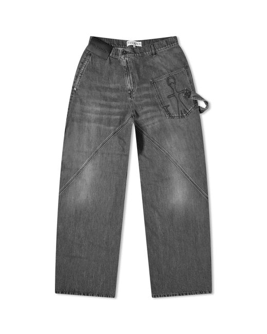 J.W. Anderson Gray Twisted Workwear Jean for men