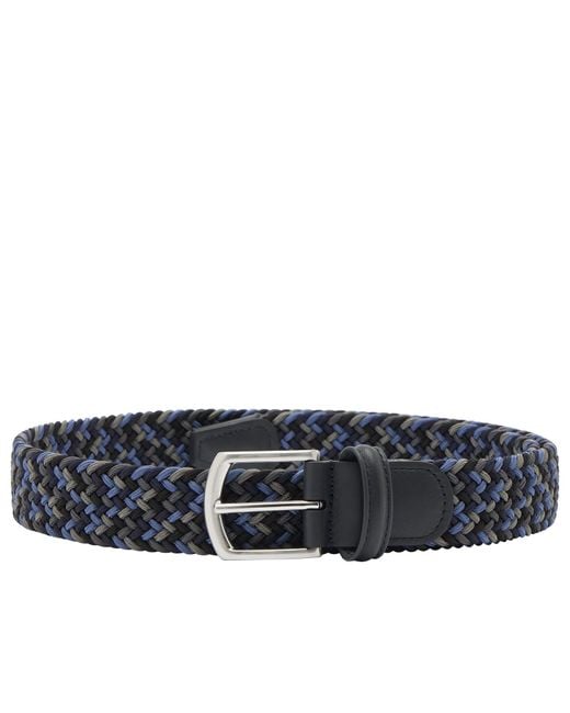 Andersons Blue Andersons Elastic Woven Belt for men