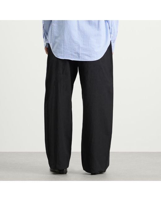 Studio Nicholson Black Ventura Drawstring Trousers