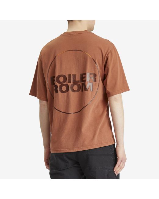 BOILER ROOM Brown Core T-Shirt for men