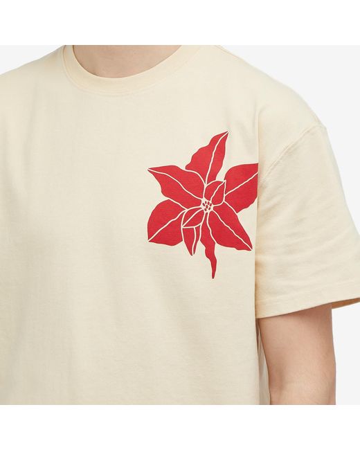 J.W. Anderson Natural Flower Print T-Shirt for men