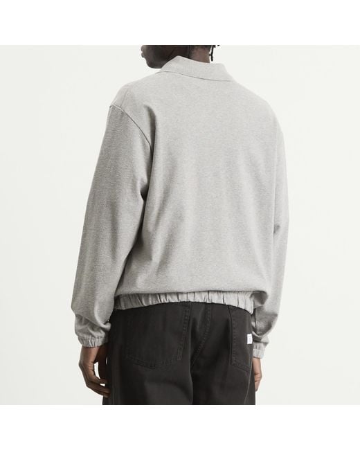 Norse Projects Gray Sylane Relaxed Jersey Polo for men