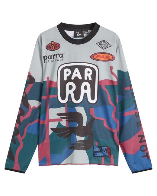 by Parra Blue Dirt Jumper Long Sleeve T-Shirt for men