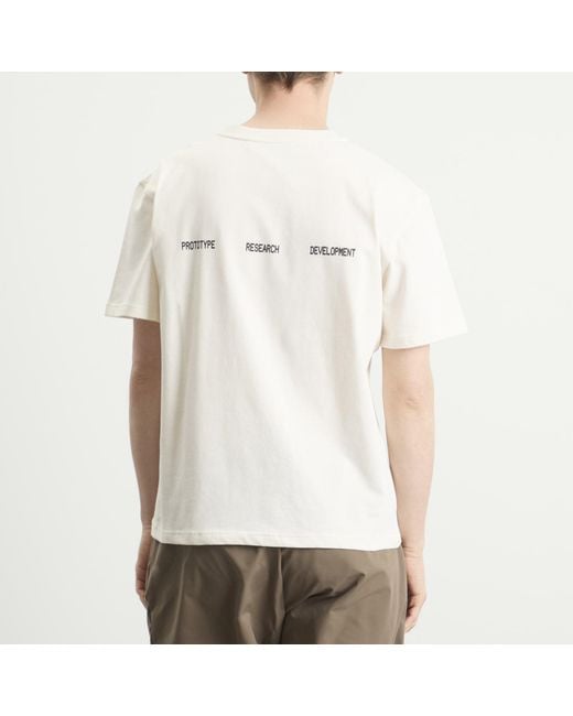 KA_YO_Prototype White Boxy Logo T-Shirt for men