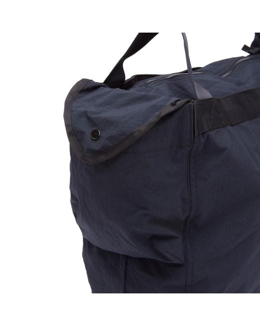 C P Company Blue Plain Paper Touch Zipped Bag for men