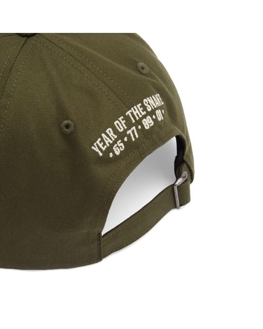 Maharishi Green Year Of The Snake 6 Panel Cap for men