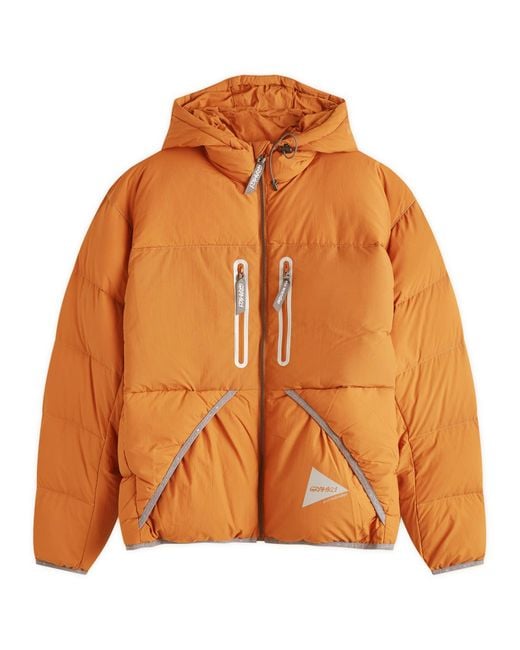 Gramicci X And Wander Down Jacket in Orange for Men | Lyst