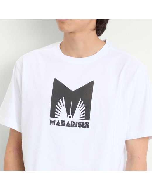 Maharishi White Kung Fulery T-Shirt for men
