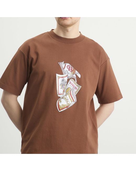 Drole de Monsieur Brown Rum Labels T-Shirt for men
