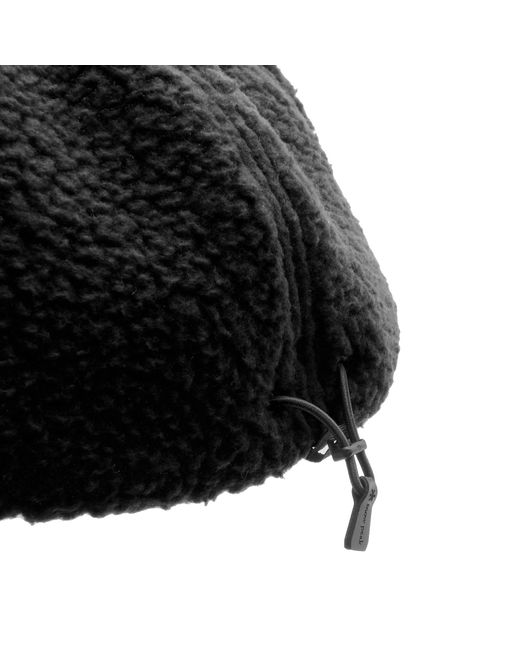 Snow Peak Black Thermal Boa Fleece Cap for men