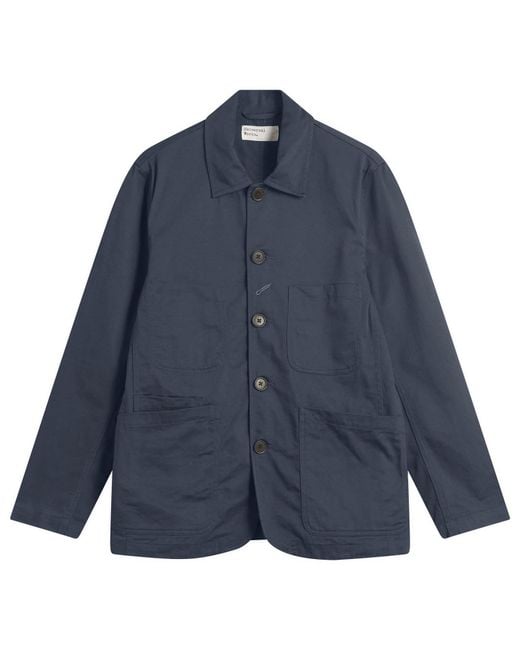Universal Works Blue Bakers Jacket for men