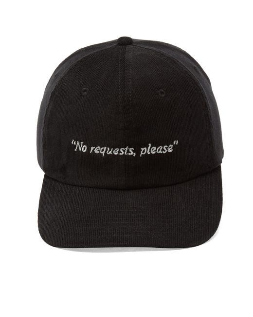 Cafe Mountain Black No Requests Please Cap for men