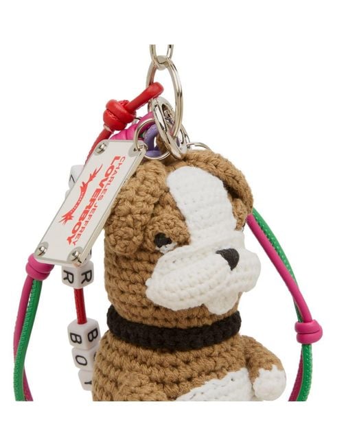 Charles Jeffrey Metallic Character Crochet Bag Charm