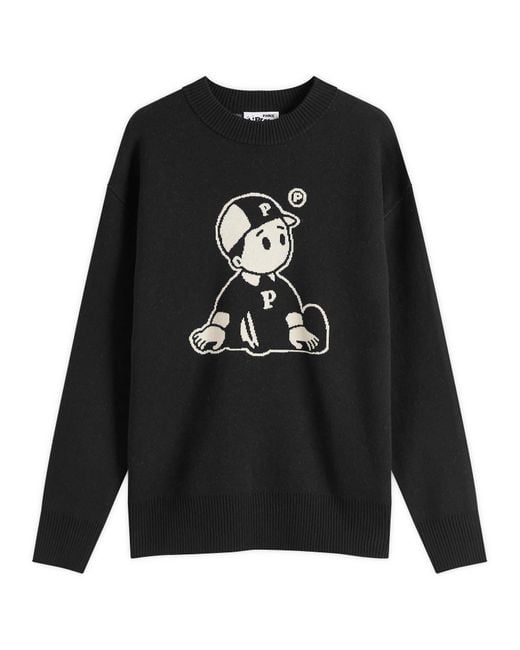Pawa Speed Sports Black Og Boy Knit Sweater for men