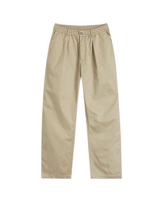 Universal Works Natural Pleated Track Pants for men