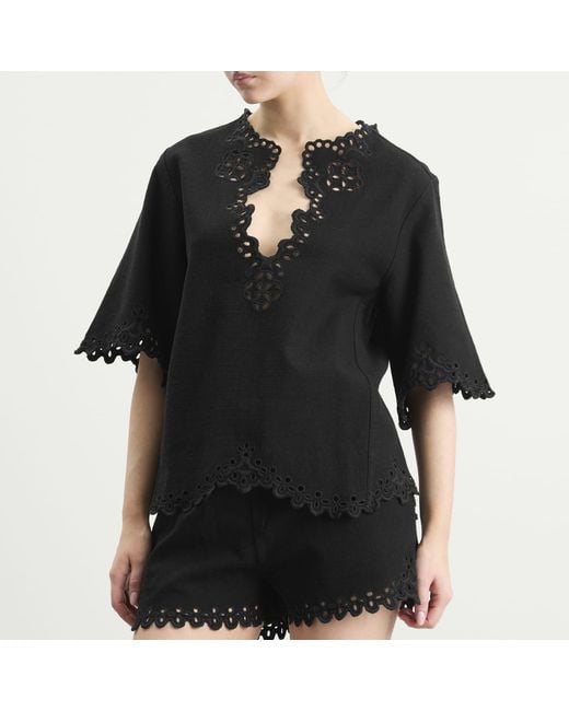 Isabel Marant Black Shana Blouse