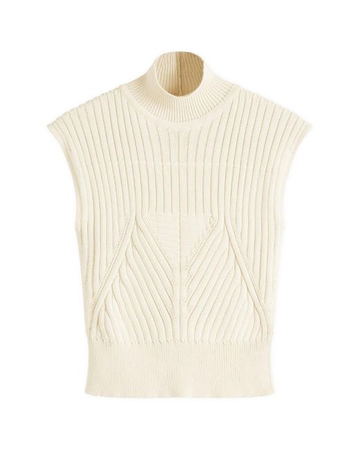 Rick Owens White Top With Turtle Neck