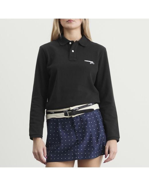 HOMMEGIRLS Blue Flip Waist Belt Mini Skirt