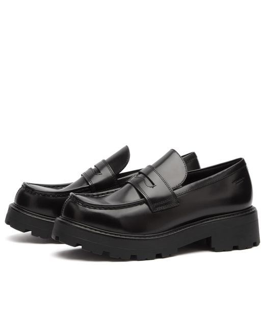 Vagabond Black Cosmo 2 Leather Chunky Loafer