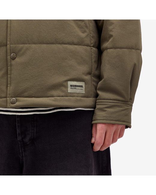 Neighborhood Green Padded Overshirt for men