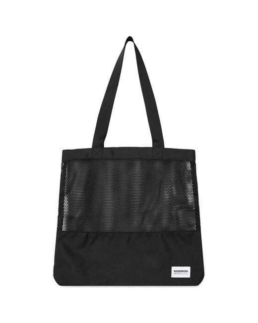Neighborhood Black Mesh Tote Bag for men