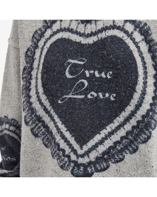 Acne Gray True Love Knit Jumper
