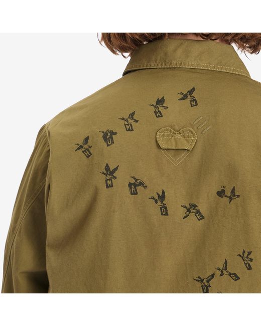Human Made Green Hunting Jacket for men