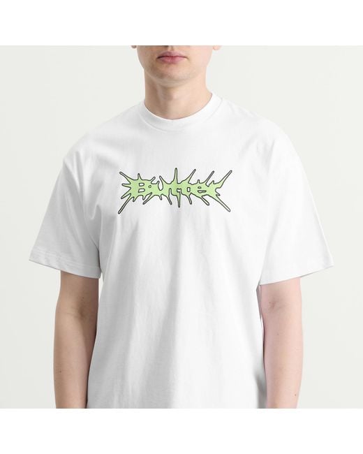 Butter Goods White Nail Logo T-Shirt for men
