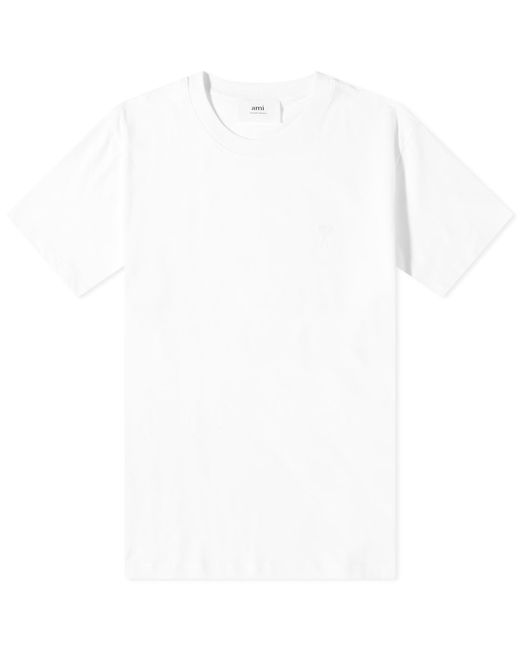 AMI White Tonal A Heart T-Shirt for men