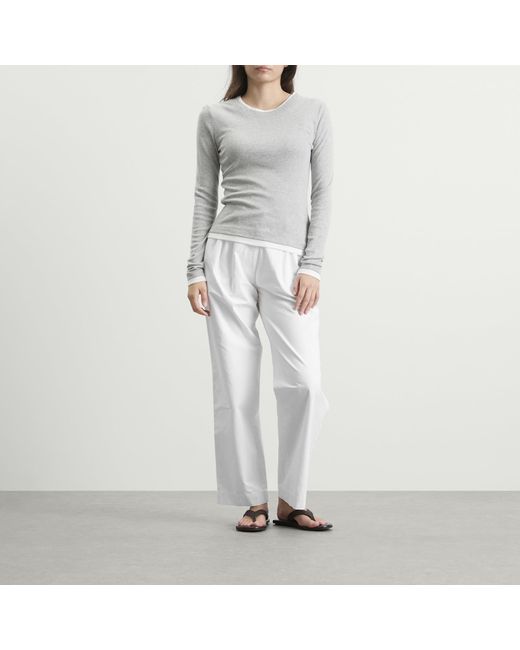NOTHING WRITTEN White Lena Trouser