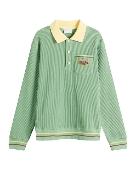 Drole de Monsieur Green Polo Rugby Shirt for men