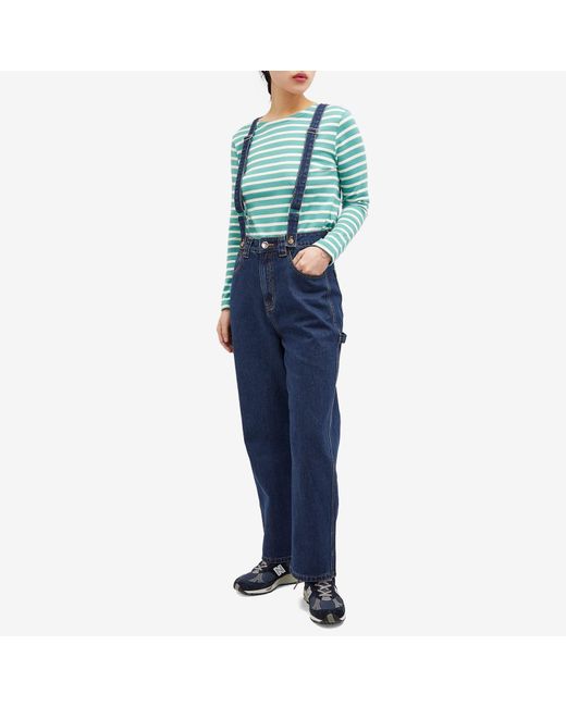 L.F.Markey Blue Hart Trouser Suspenders