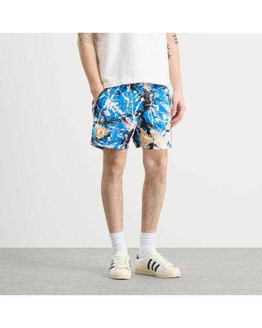 Adidas Blue X Stone Roses Manchester United Aop Short for men