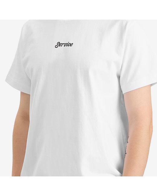 Service Works White Service Logo T-Shirt for men