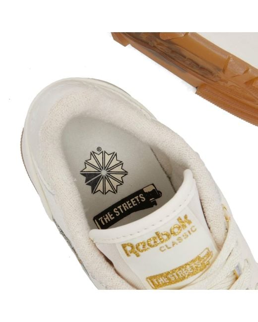 Reebok White X The Streets By End. Classic Leather Sneakers