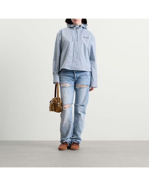 Acne Blue Ofass Check Jacket
