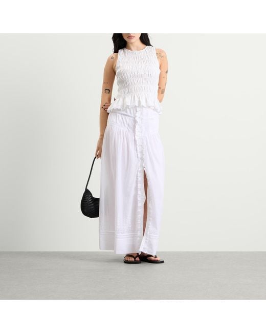 Isabel Marant White Étoile Loraine Maxi Skirt