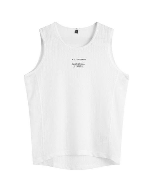 Pas Normal Studios White X Jjjjound Sleeveless Base Layer for men