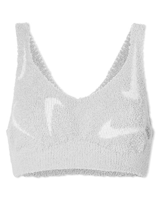 Nike White Nsw Cozy Knit Bra Light Smoke/Photon Dust