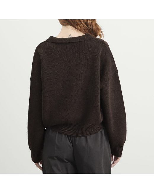 Deiji Studios Brown Collared Pullover