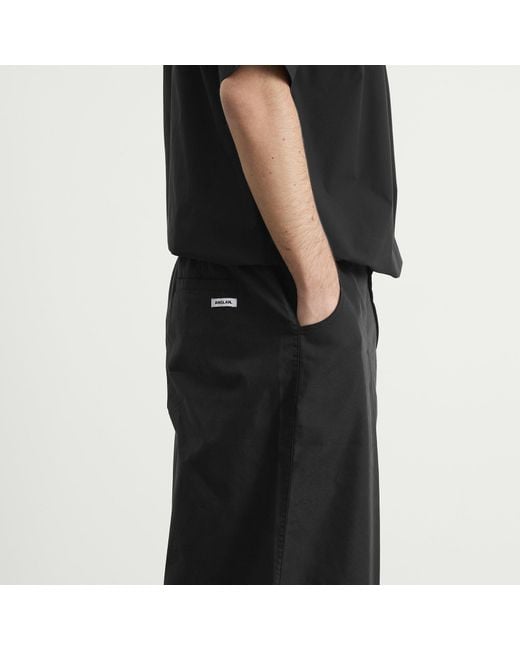 ANGLAN Gray Unbalance Long Tuck Balloon Pants for men