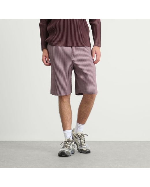 Homme Plissé Issey Miyake Red Homme Plissé Shorts for men