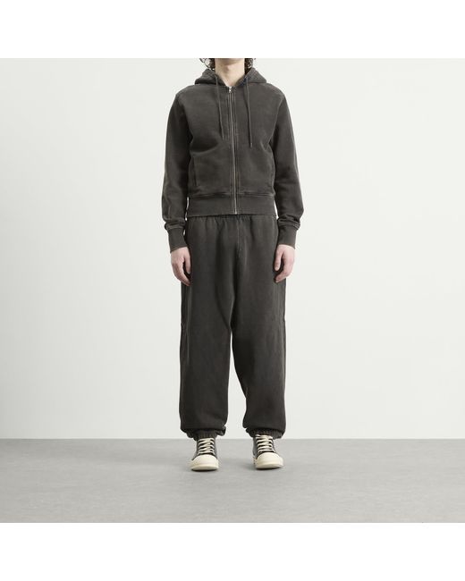 Entire studios Black Slim Zip Up Hoodie for men