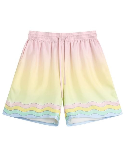 Casablanca Pink For The Love Of Dance Silk Shorts for men