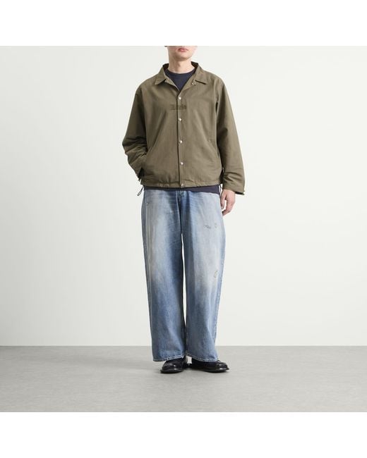 Rhude Green Logo Coaches Jacket for men