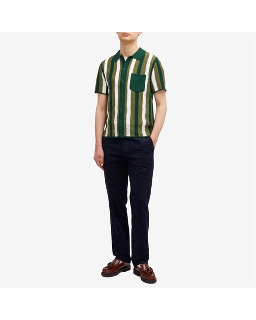 Percival Blue Tailored Corduroy Trousers for men