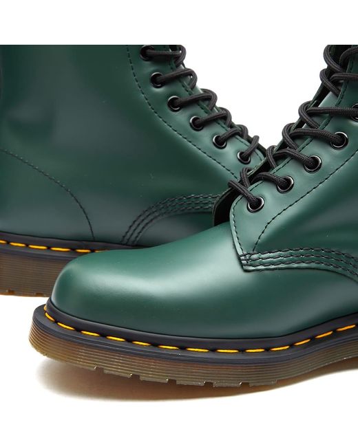 Dr. Martens 1460 Smooth Leather Green Boots for Men | Lyst UK