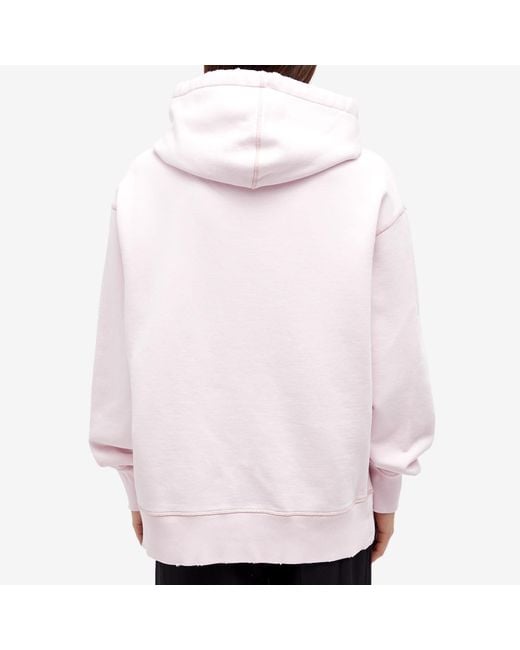 AMI Pink Ami Fade Out Logo Hoodie